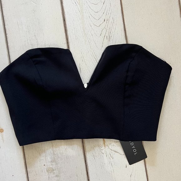 NWT Trendyol plunge corset top in black - Picture 6 of 10